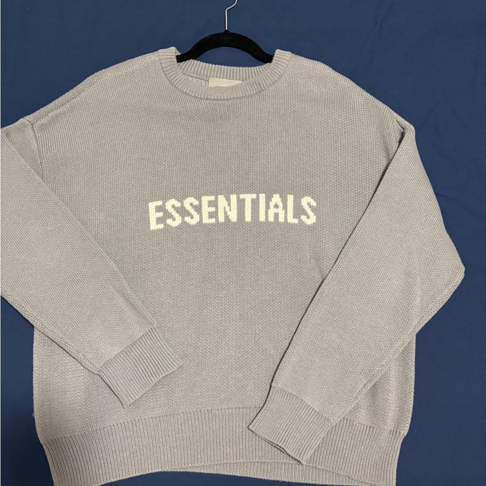 Essentials Gray Sweater For Men - image 1